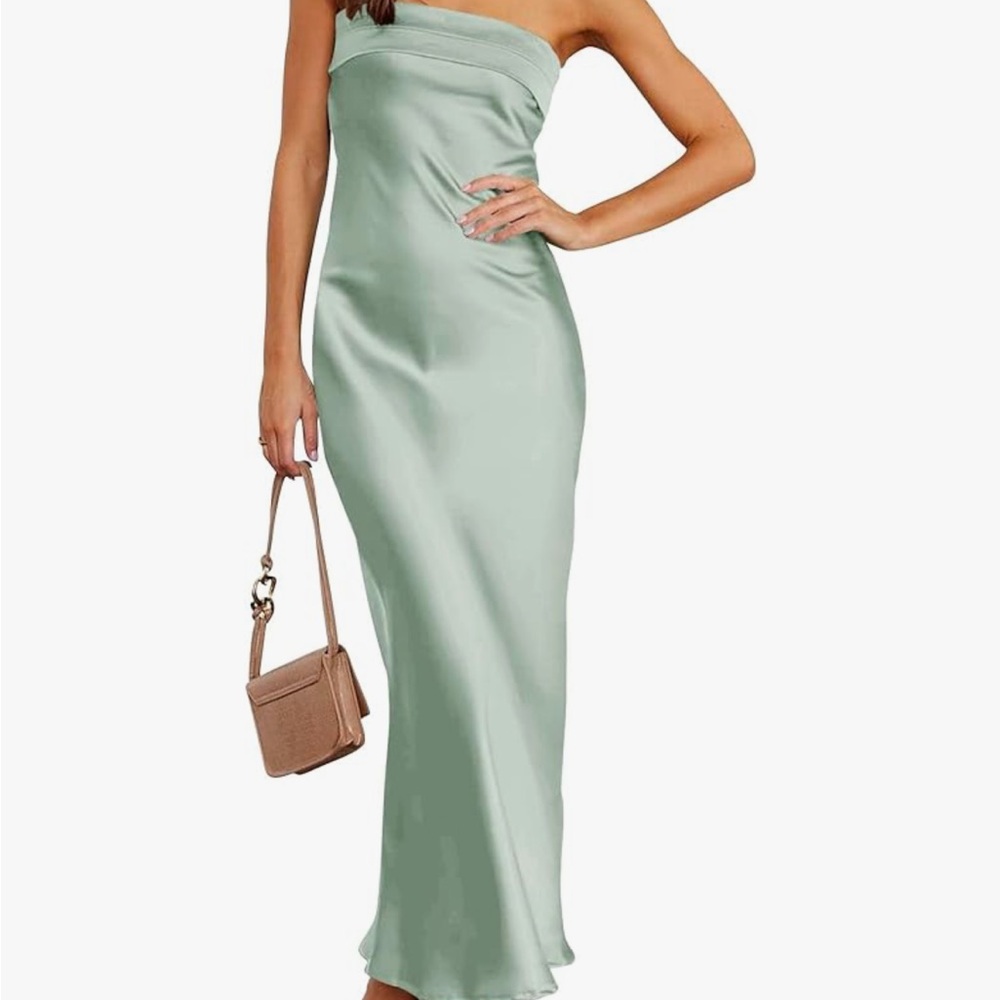 Amazon strapless maxi dress